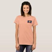 Belize Vlag + Landkaart T-Shirt (Voorkant volledig)