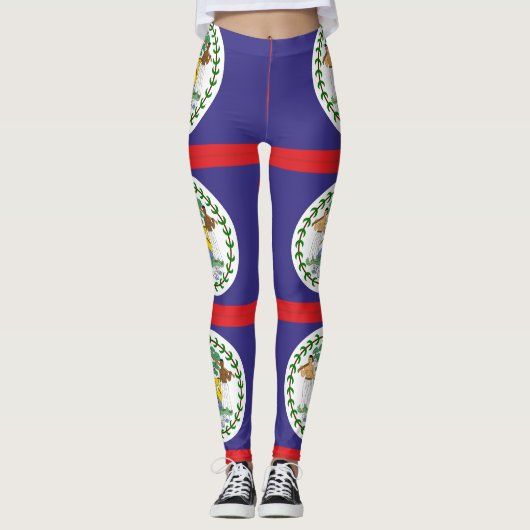 Belize vlag leggings (Voorkant)