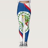 Belize vlag leggings (Voorkant)