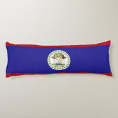 Belize vlag lichaamskussen (Achterkant)