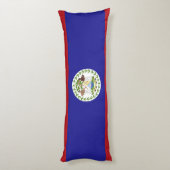Belize vlag lichaamskussen (Achterkant (Verticaal))