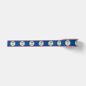 Belize Vlag lint, Belize mode /sport Satijnen Lint (Voorkant)