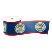 Belize Vlag lint, Belize patriotten / sport Satijnen Lint (Spoel)