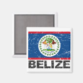 Belize  vlag magneet (Voorkant / Achterkant)