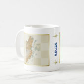 Belize vlag + Map Mok (Voorkant links)