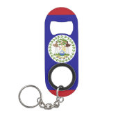 Belize vlag mini flessenopener (Voorkant)
