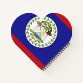 Belize vlag notitieboek (Achterkant)
