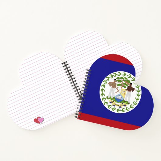 Belize vlag notitieboek (Binnen)