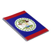 Belize vlag notitieboek (Rechterzijde)