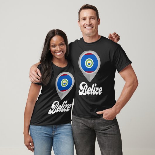 Belize Vlag Pin I Love Belize Reizen T-shirt (Unisex)