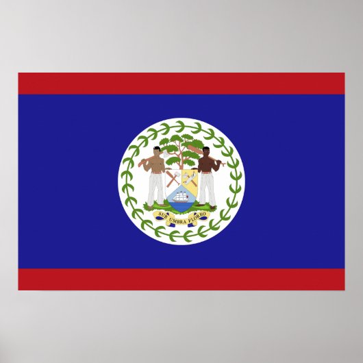 Belize vlag poster (Voorkant)