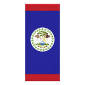 Belize vlag reclamekaart (Achterkant)