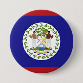 Belize vlag ronde button 7,6 cm (Voorkant)