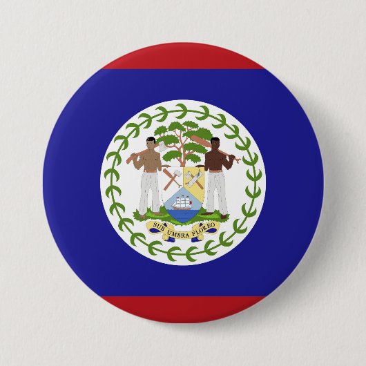 Belize vlag ronde button 7,6 cm (Voorkant)