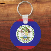 Belize vlag sleutelhanger (Achterkant)