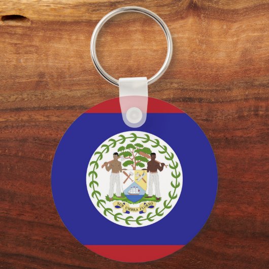 Belize vlag sleutelhanger (Voorkant)