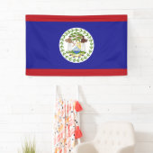 Belize vlag spandoek (Insitu)
