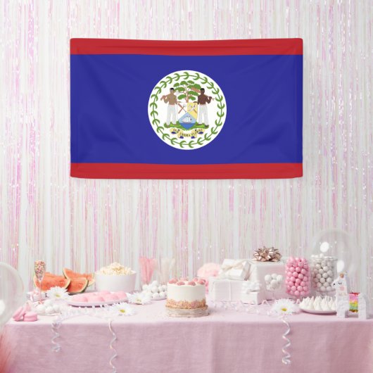 Belize vlag spandoek (Feest)