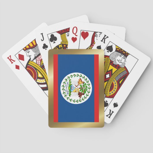 Belize Vlag Speelkaarten (Achterkant)