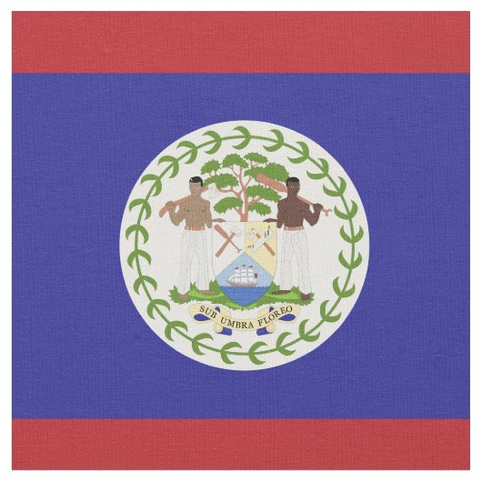 Belize vlag stof (Close Up)