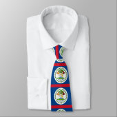Belize vlag stropdas (Gebonden)