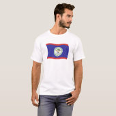 Belize Vlag T-shirt (Voorkant volledig)