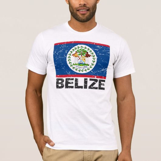 Belize  vlag t-shirt (Voorkant)