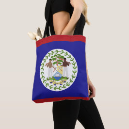 Belize vlag tote bag