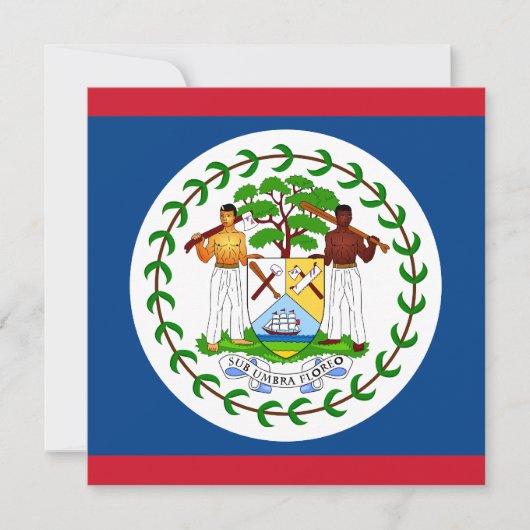 Belize Vlag Uitnodiging (Voorkant)