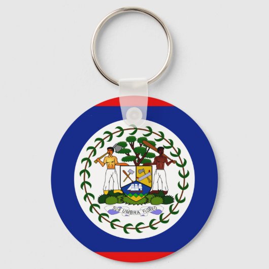 Belize vlag van hoge kwaliteit sleutelhanger (Voorkant)
