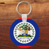 Belize vlag van hoge kwaliteit sleutelhanger (Voorkant)