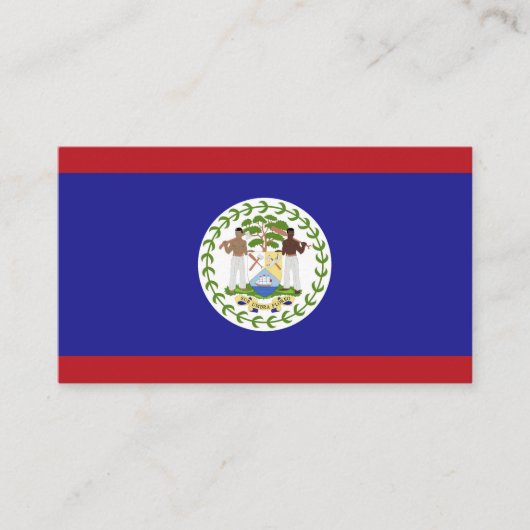 Belize vlag visitekaartje (Voorkant)