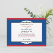 Belize vlag, vlag van Belize bruiloft Kaart (Staand voorkant)