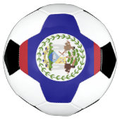Belize vlag voetbal (Gedraaid)