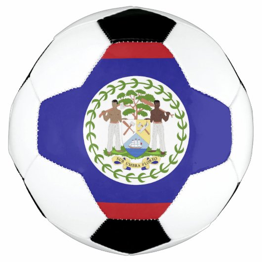 Belize vlag voetbal (Voorkant)