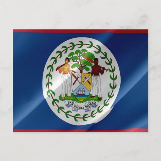 Belize - vlag waken - briefkaart (Voorkant)