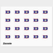 Belize Vlagsticker Ronde Sticker (Vel)