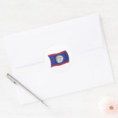 Belize Vlagsticker Ronde Sticker (Envelop)