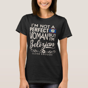 Belize Vrouw Shirt Belizean Pride Souvenir Fu