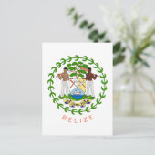 Belize Wapenmunt Briefkaart (Staand voorkant)
