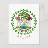 Belize Wapenmunt Briefkaart (Voorkant)