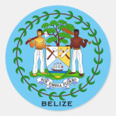 Belize Wapenschild Sticker (Voorkant)