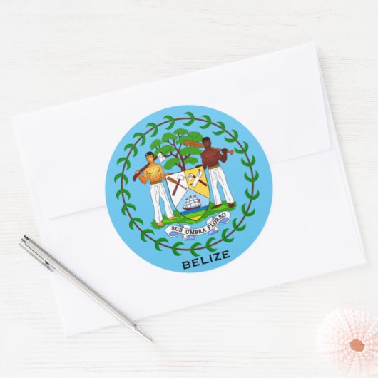Belize Wapenschild Sticker (Envelop)