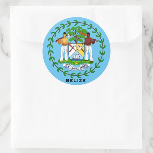 Belize Wapenschild Sticker (Tas)