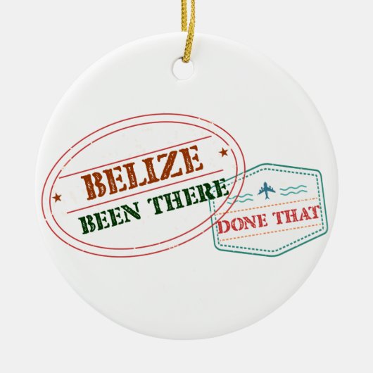 Belize was daar klaar om keramisch ornament (Voorkant)