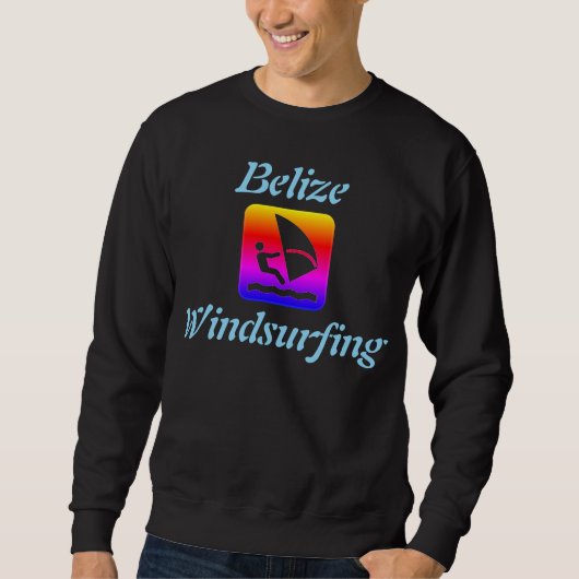 Belize Windsurfen Rainbow (Long Caye) Trui (Voorkant)
