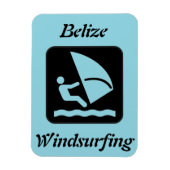 Belize Windsurfing (Glover's Reef Atol) Magneet (Verticaal)