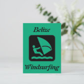 Belize Windsurfing (Long Caye Glover's Reef Atol) Briefkaart (Staand voorkant)