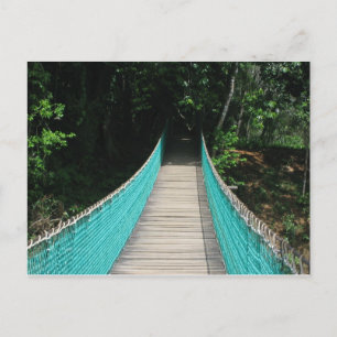 Belize Wooden Bridge Briefkaart