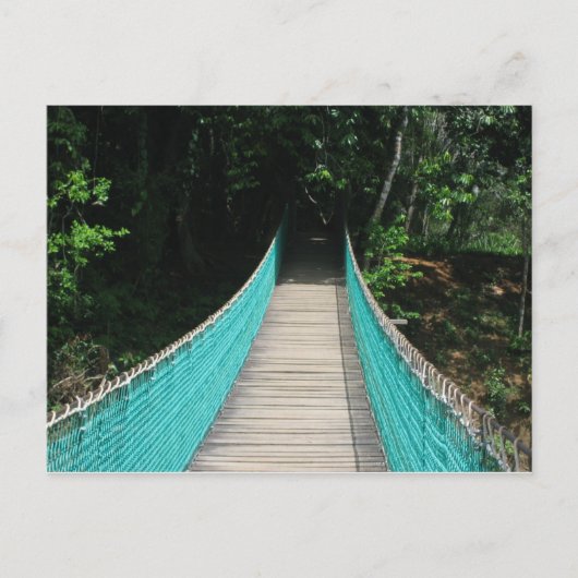 Belize Wooden Bridge Briefkaart (Voorkant)